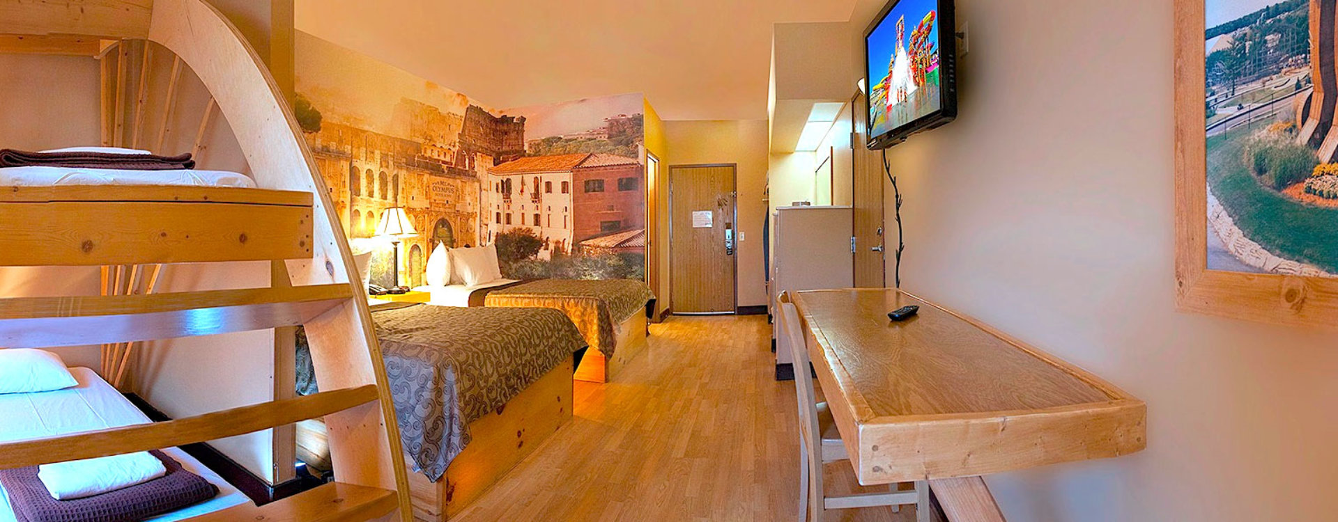 Hotel Rome Wisconsin Dells Lodging Mt Olympus Park Resort